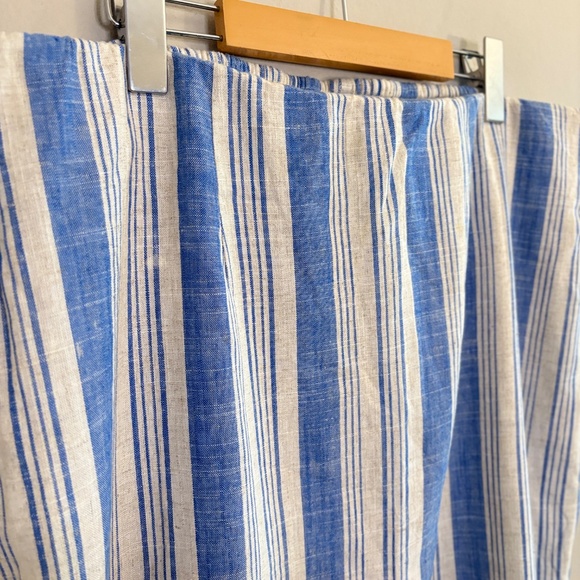 3/$10⚡️Torrid Blue & White Striped Knee Length Skirt with Elastic Waist - Picture 4 of 14